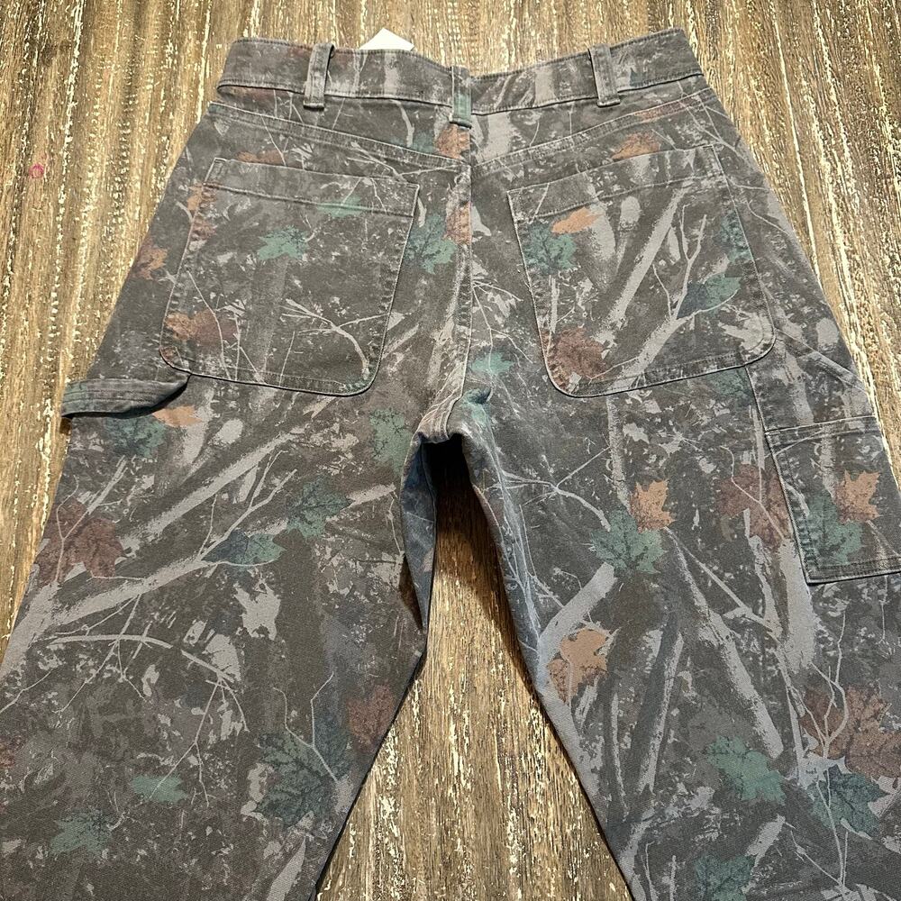 Abercrombie Loose Fit Camo Carpernter Workwear Canvas Pants 29W x 32L (30W x 31) - Picture 12 of 15